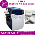 Hot Sell Skin Rejuveation Hair Removal Tattoo Removal 2 in 1 Elight Nd Yag Laser